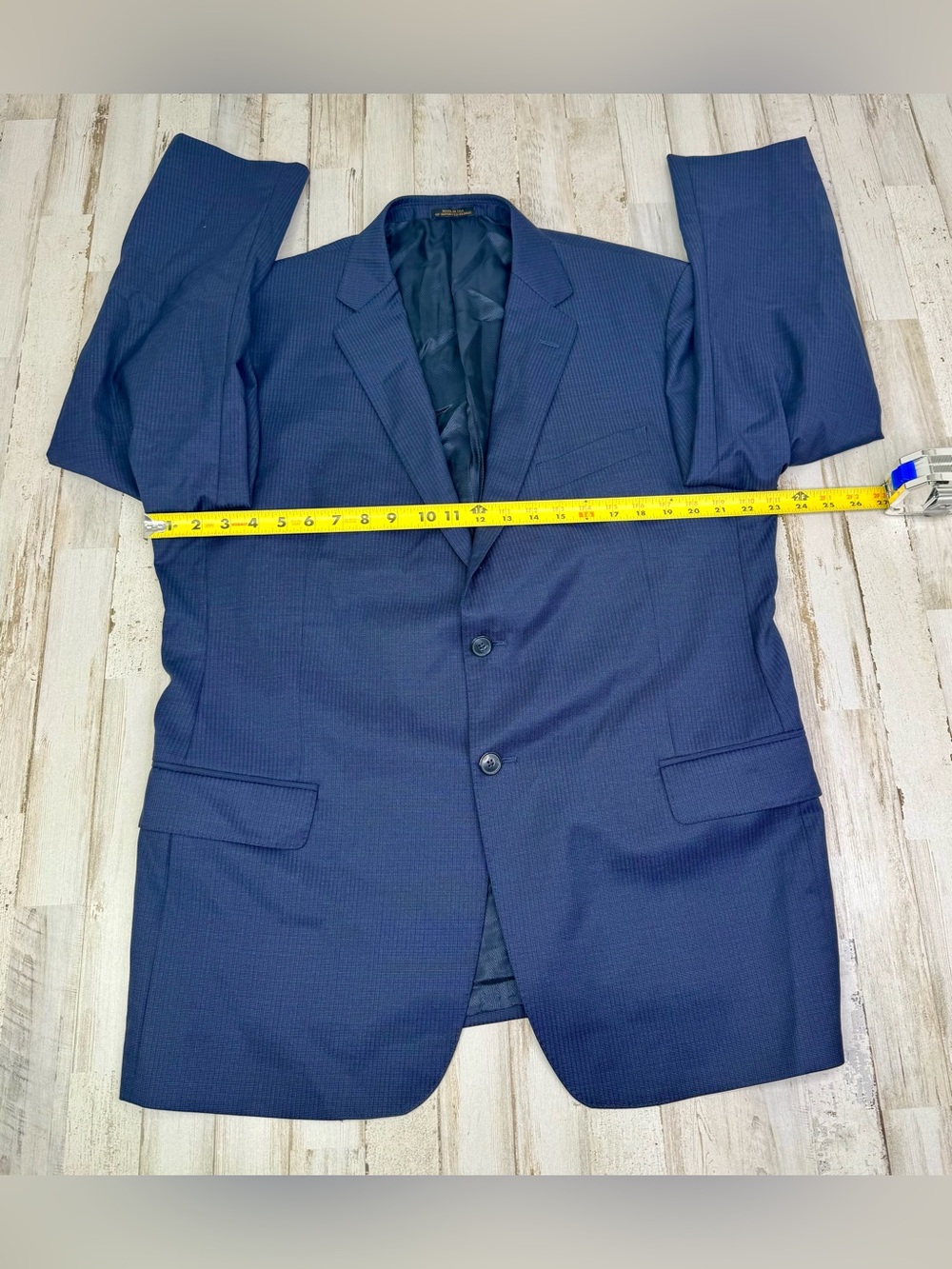 Jos A Bank Reserve Blazer Mens 44R Blue Super 120s Wool - Picture 4 of 12